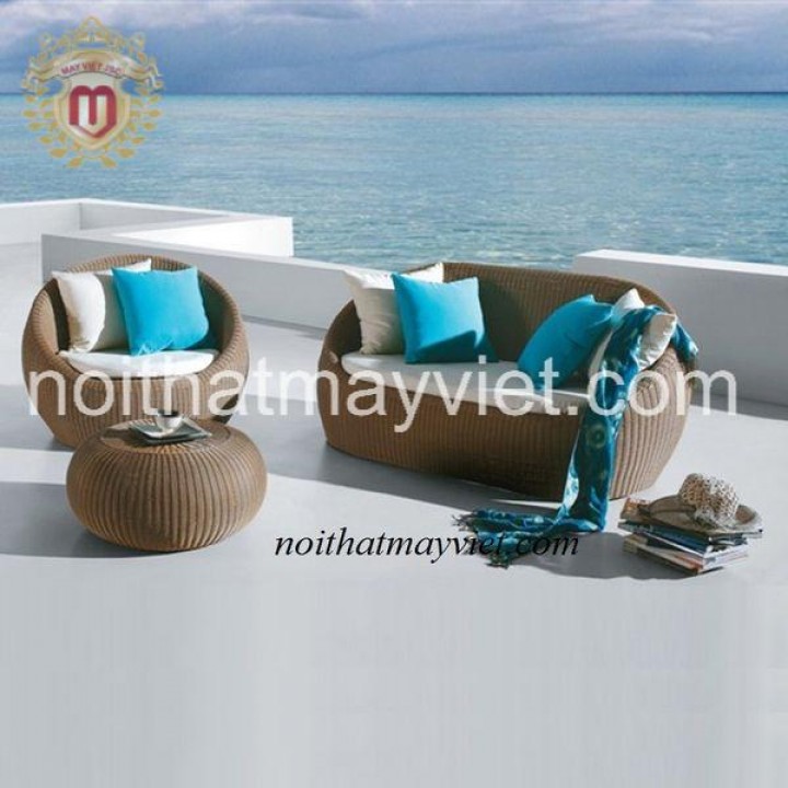 Bàn Ghế Sofa Mây Tre BGSF0012